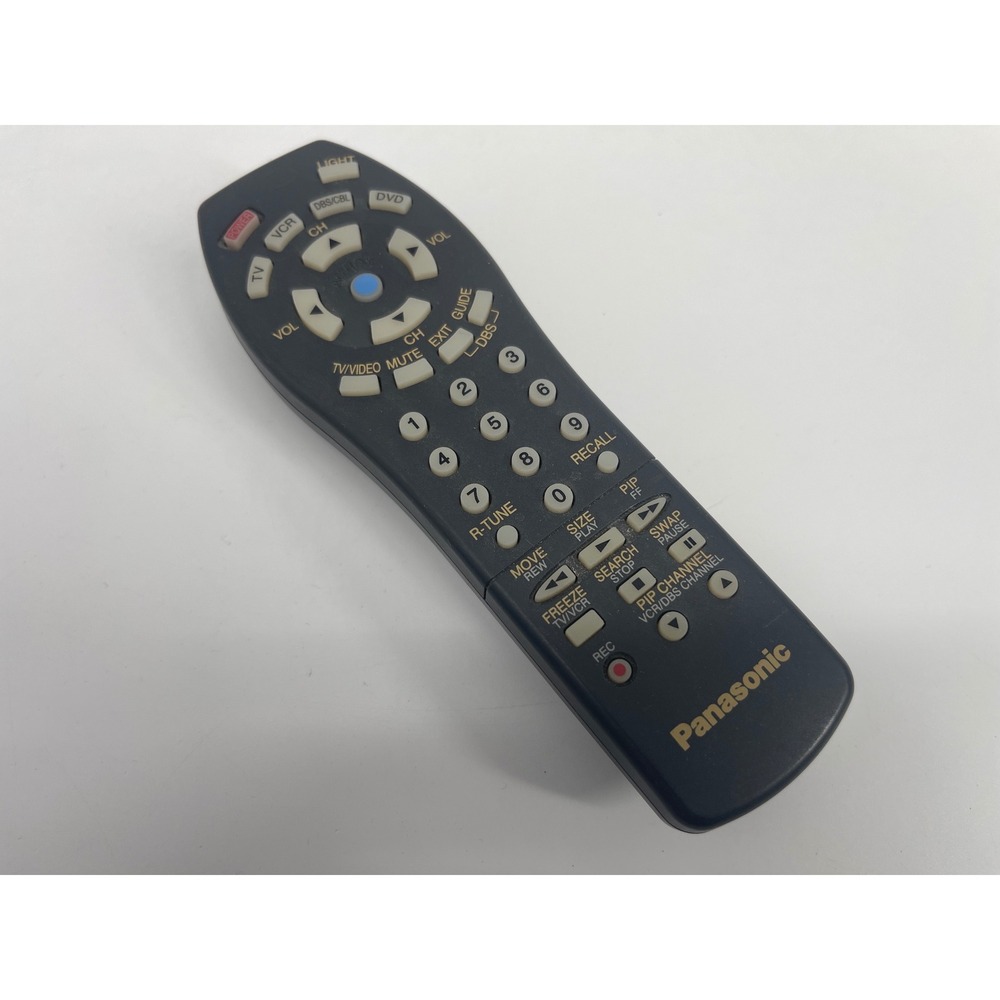 Panasonic EUR511500 Universal Remote Control TV VCR DVD DBS Black OEM